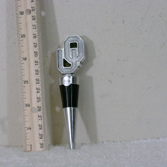 University Of Oklahoma Bottle Stopper - Arthur Court Designs - Picture 3 of 3
